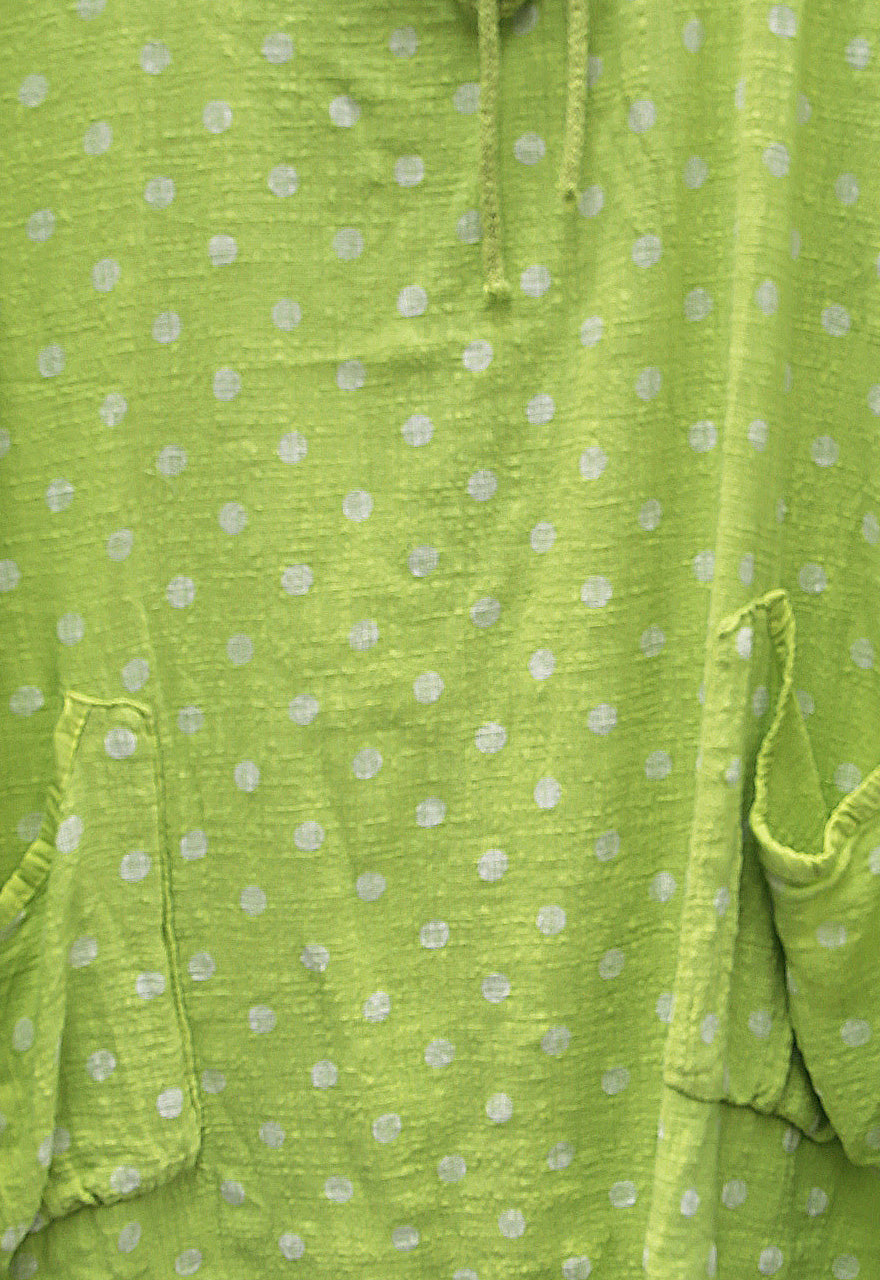 Ladies String Button Polka Dot Tunic £14.5