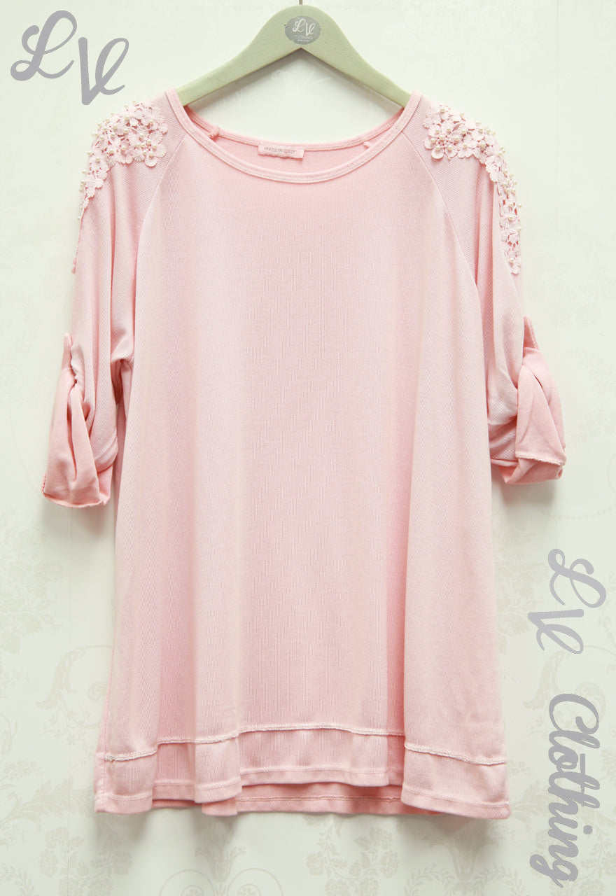 Ladies Embellished Shoulder Top £11.99