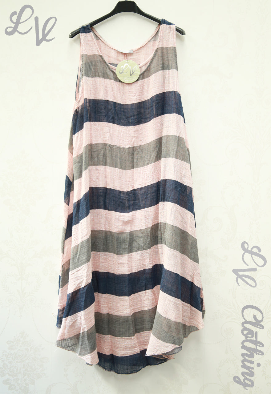 Dames mouwloze gelaagde zomerjurk €13,99