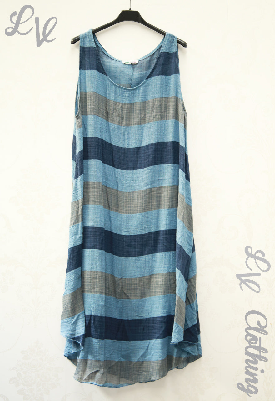 Dames mouwloze gelaagde zomerjurk €13,99