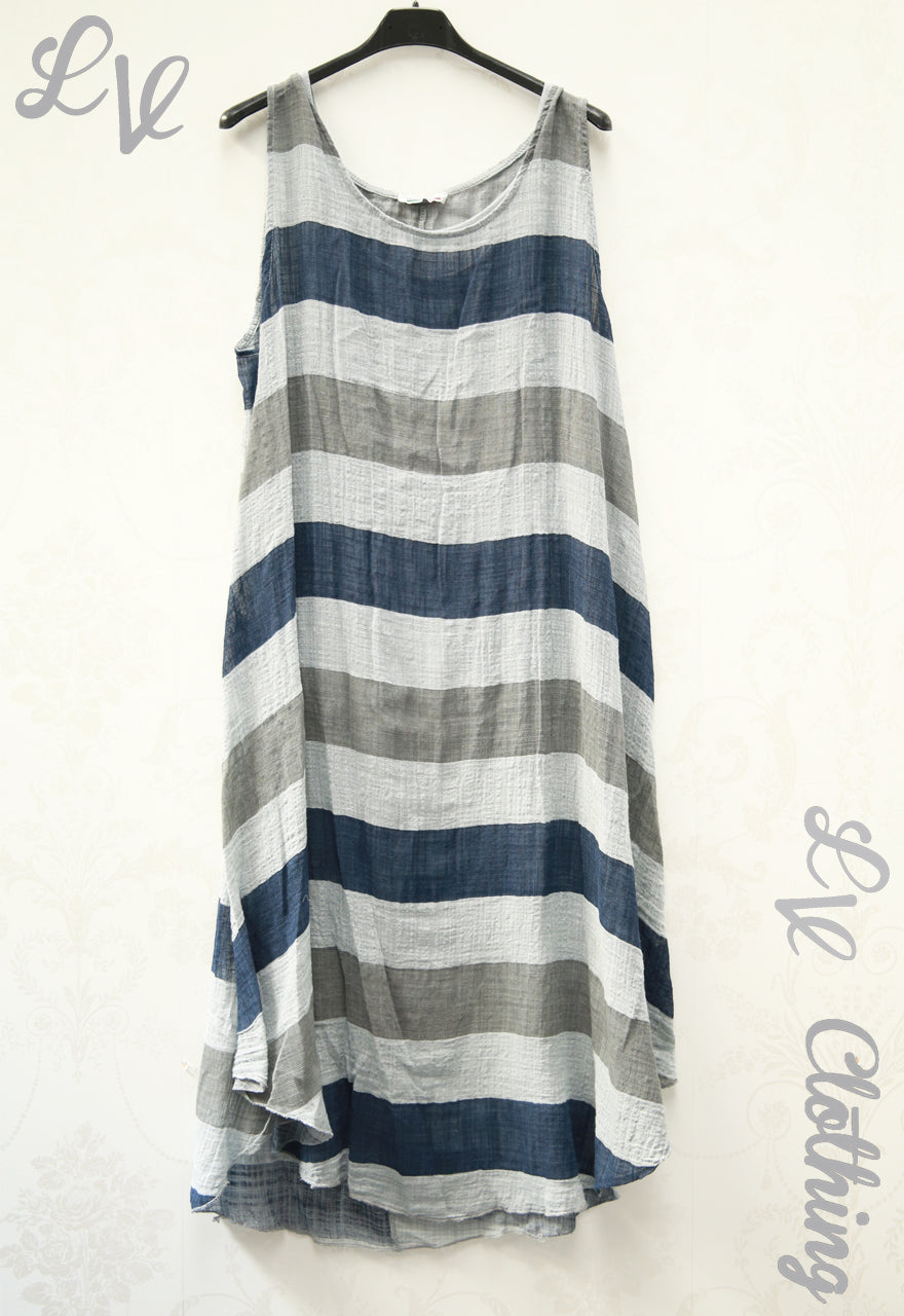 Dames mouwloze gelaagde zomerjurk €13,99