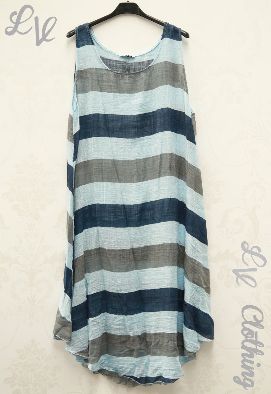 Dames mouwloze gelaagde zomerjurk €13,99