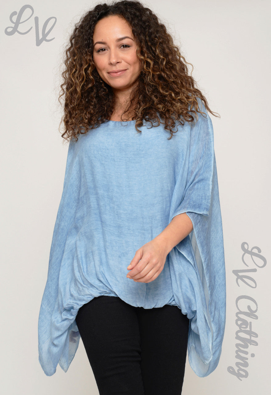Ladies Plain Sheer Batwing Blouse £11.99