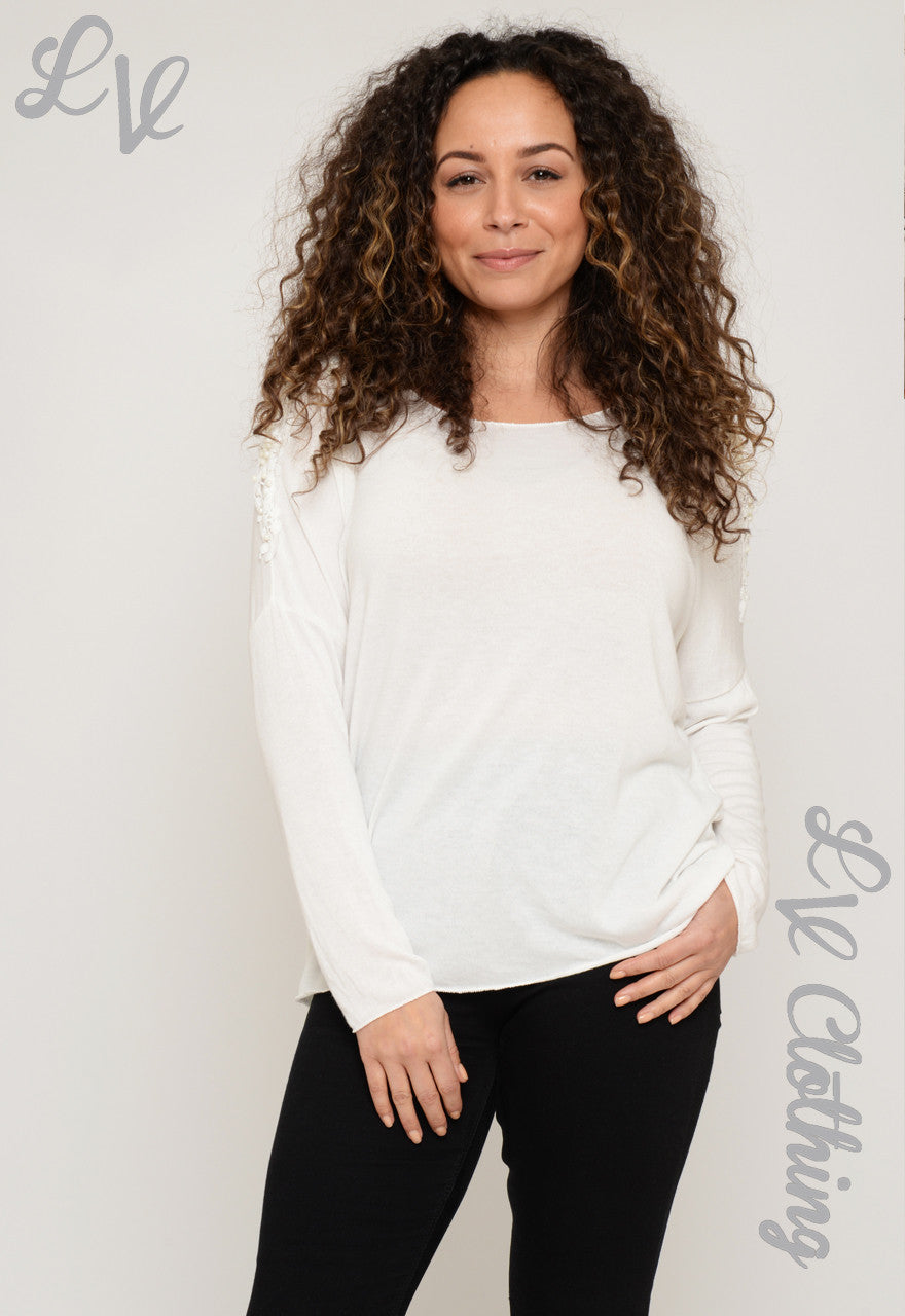 Ladies Embellished Shoulder Top £11.99