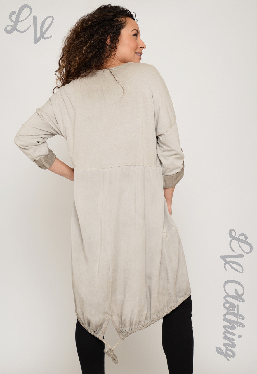 Ladies High Waist Drawstring Smock Dress £17.99