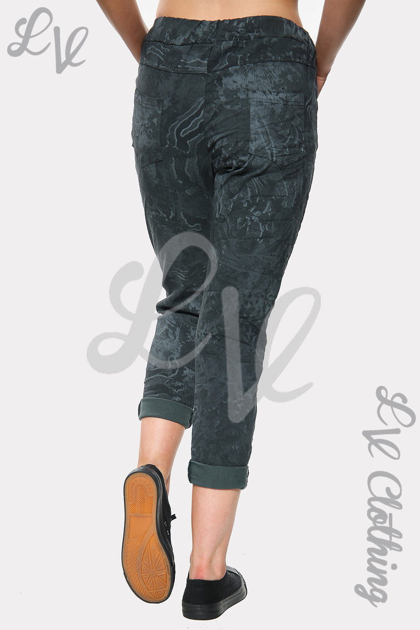 Dames bloemen tie-dye print joggerbroek Houtskool Prijs per eenheid € 10,99