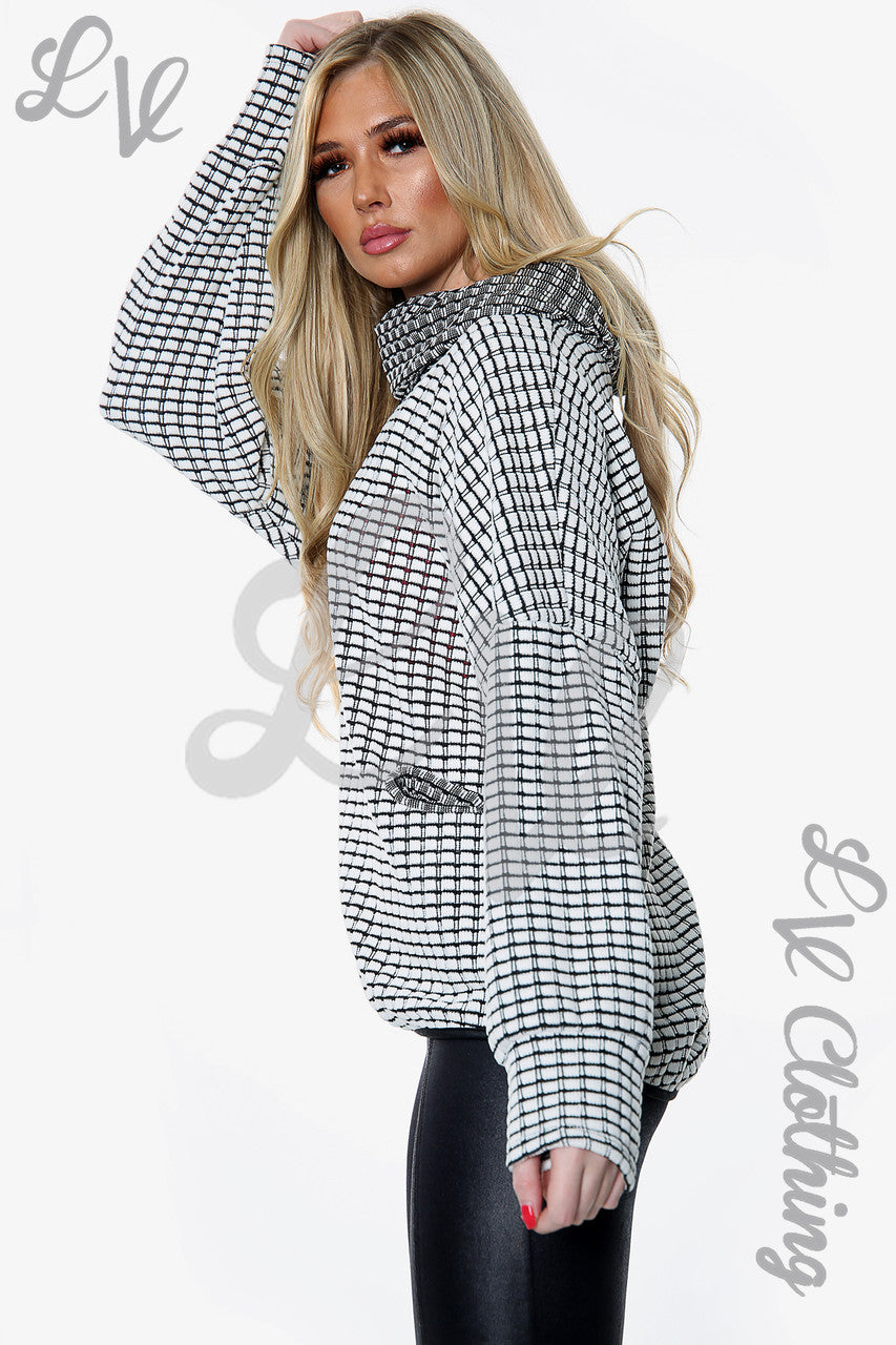 Dames Coltrui Chenille Trui Wit Prijs per eenheid € 12,99
