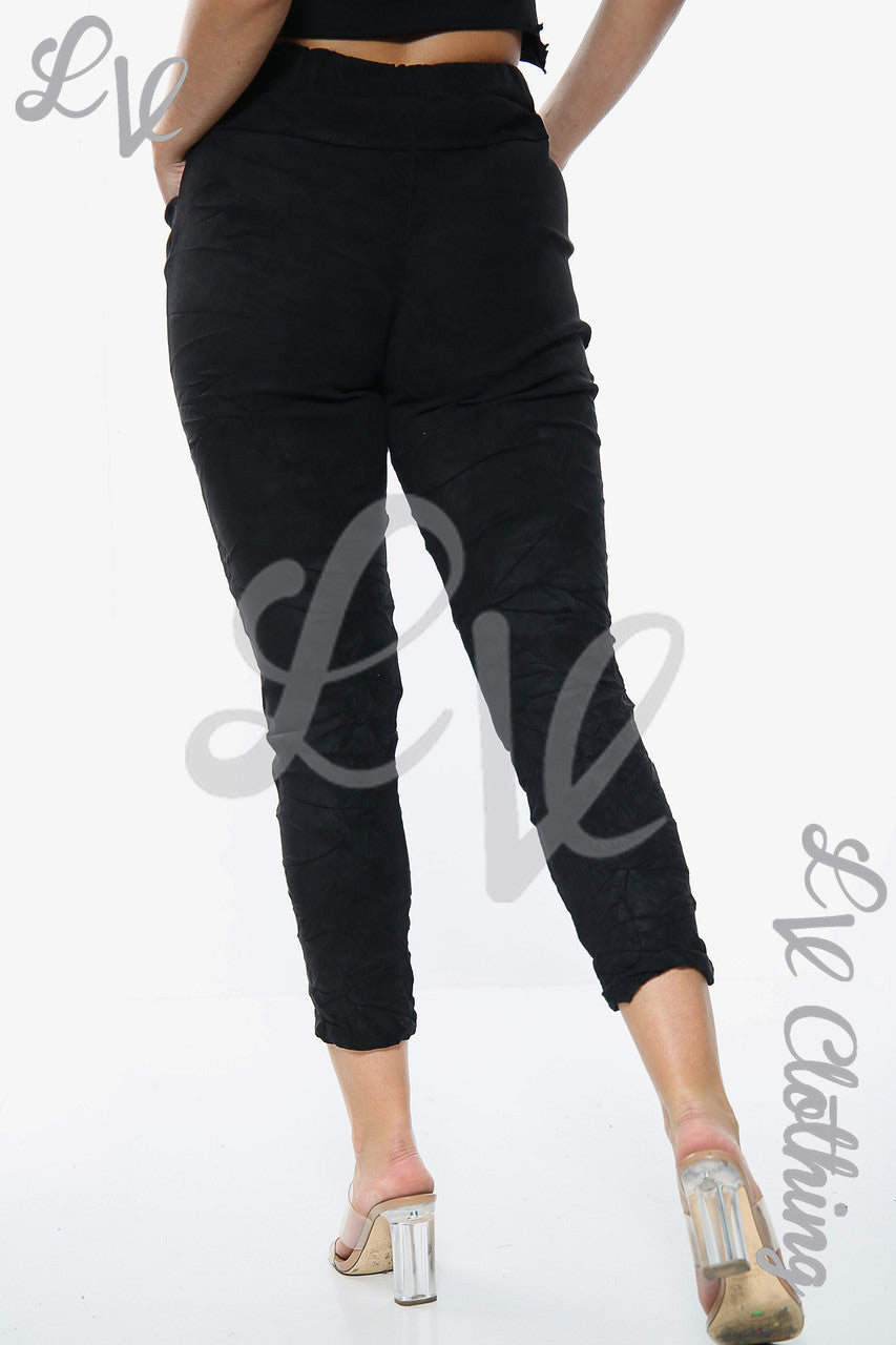 Dames suède look joggingbroek zwart Prijs per stuk £11,99