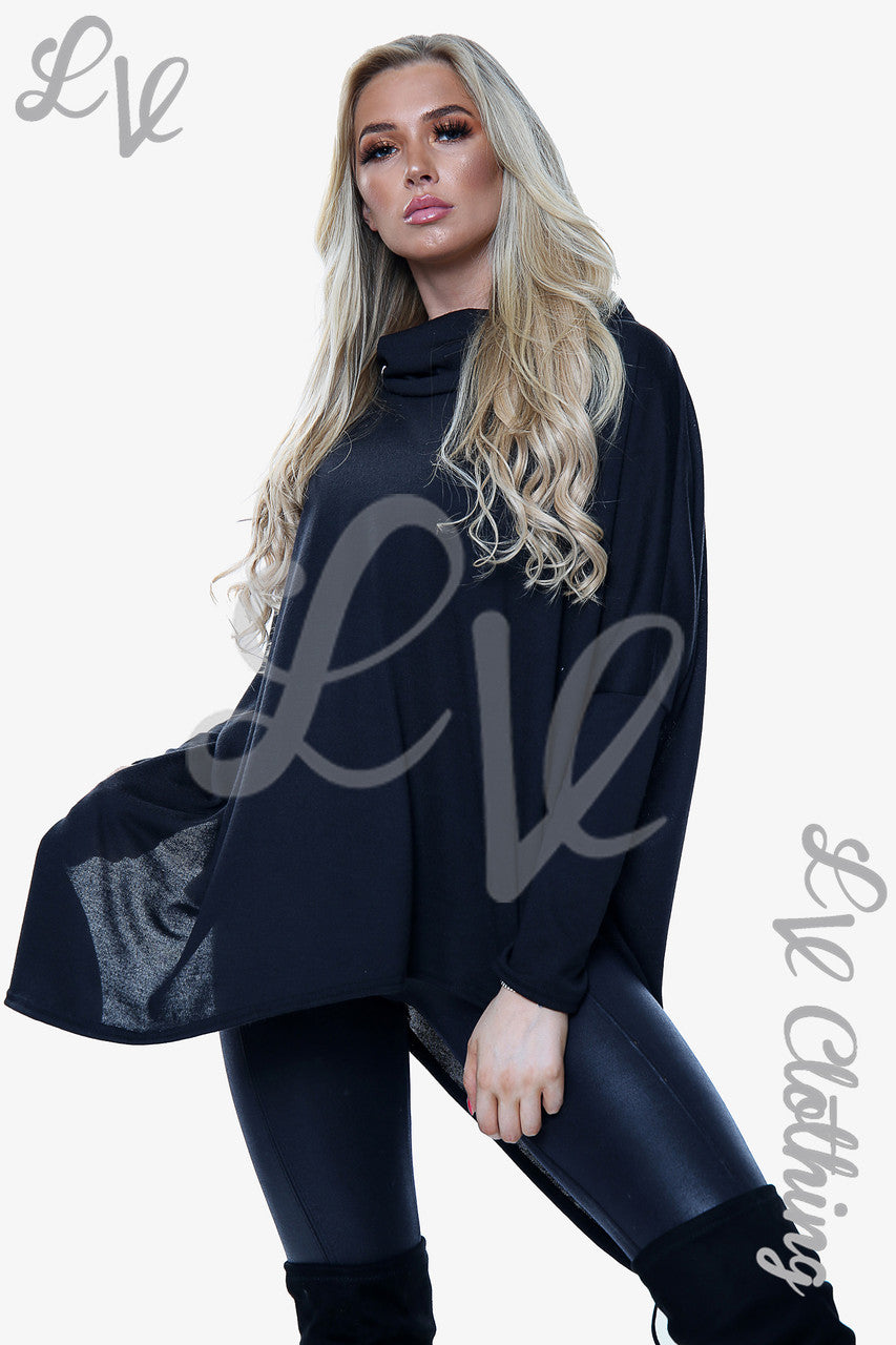 Dames Marl Top Met Col Zwart Stukprijs € 11,99
