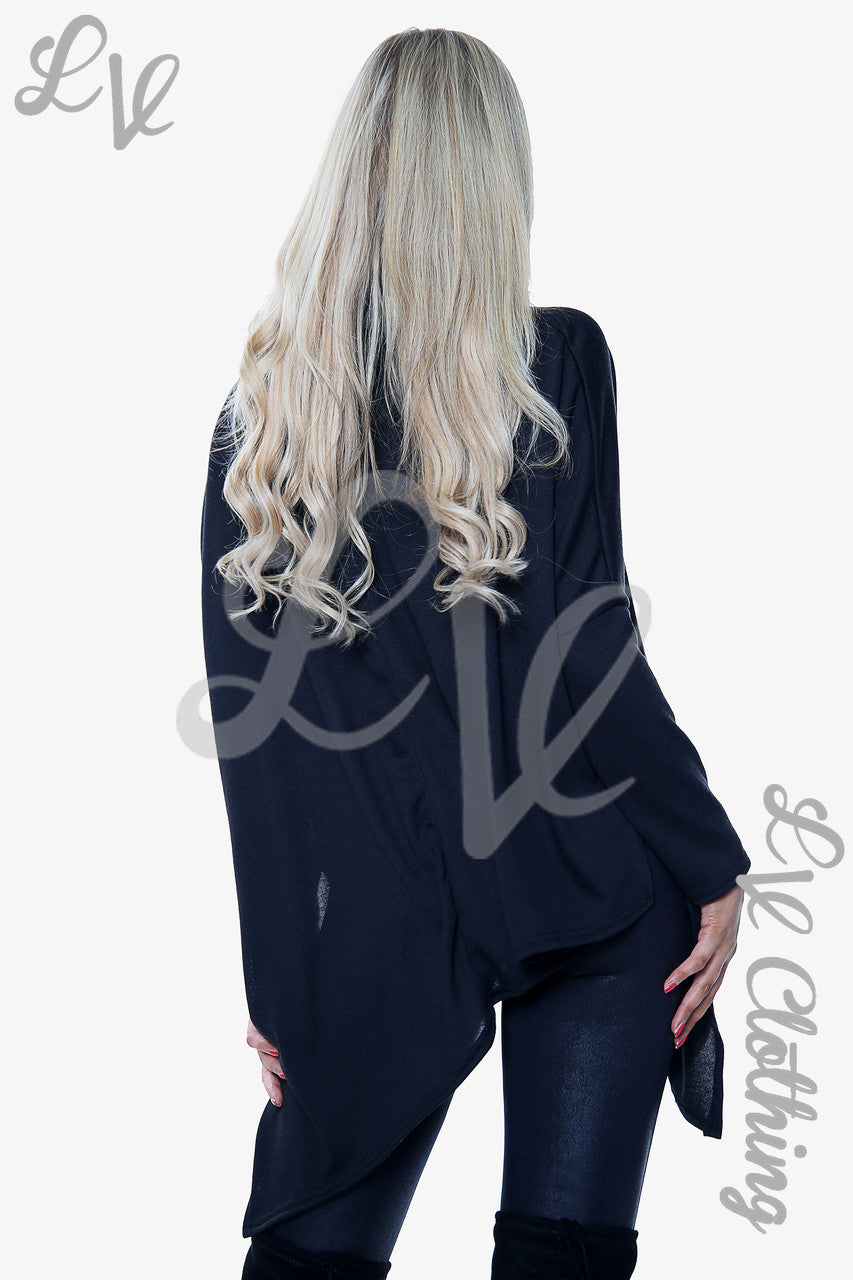 Dames Marl Top Met Col Zwart Stukprijs € 11,99