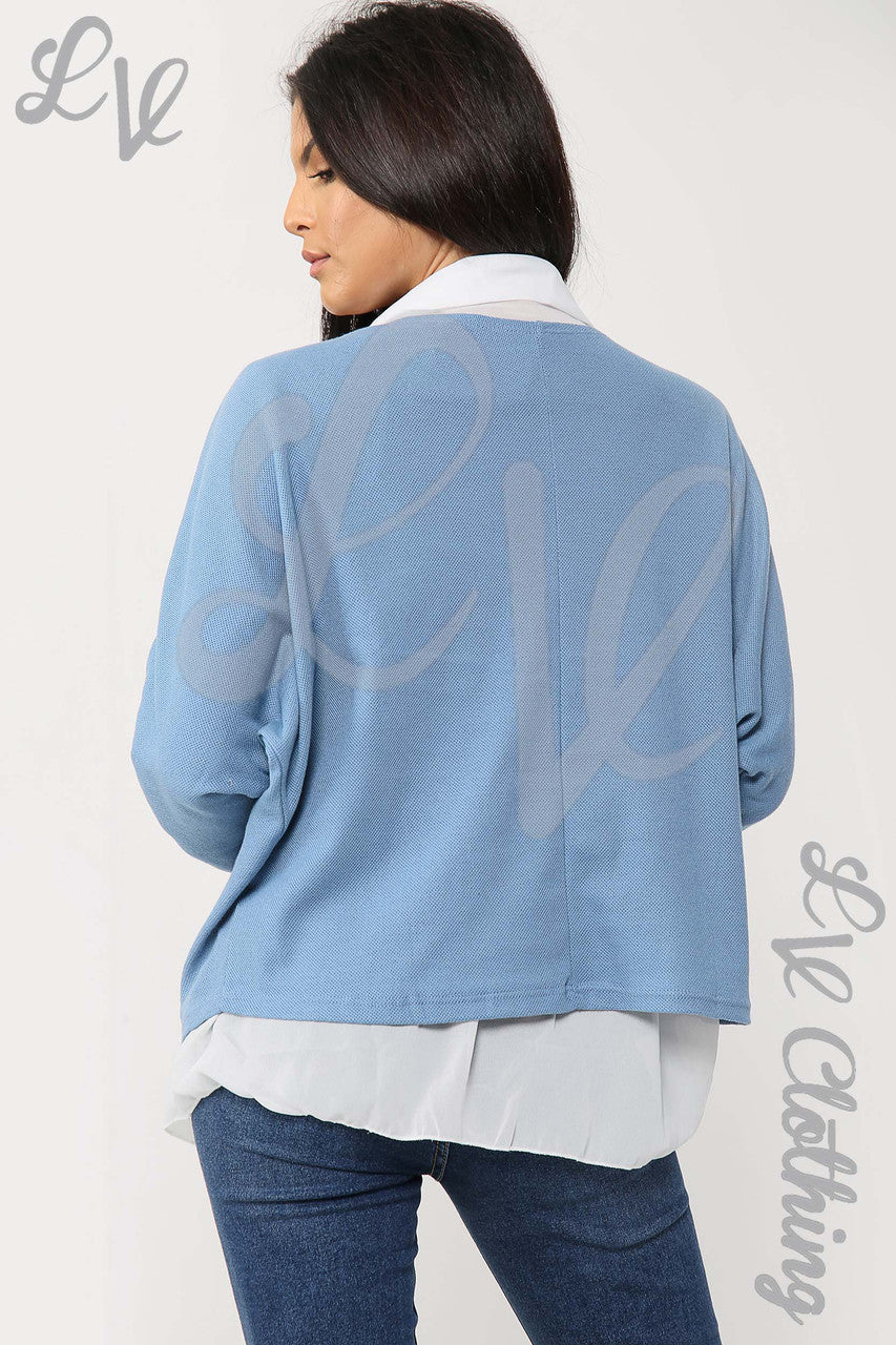 Ladies 2 Piece Layer Blouse & Top Denim - Unit Price £13.99