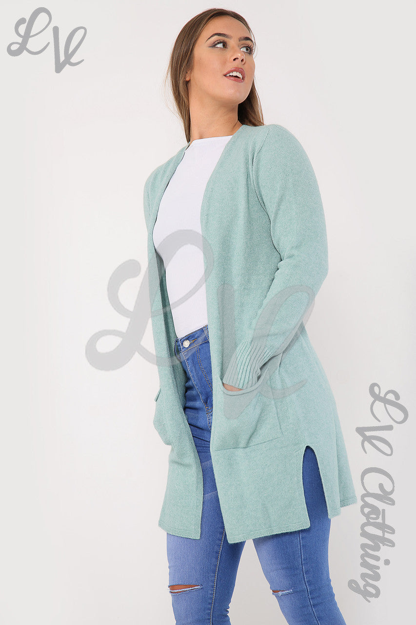 Ladies Plain Knitted Cardigan Tiffany - Unit Price £13.99