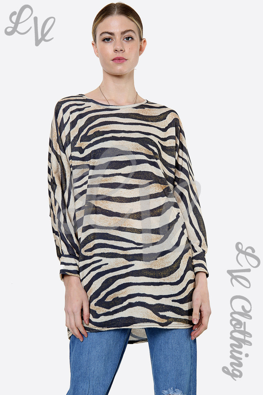 Dames Tuniek met dierenprint Prijs per stuk €8,99