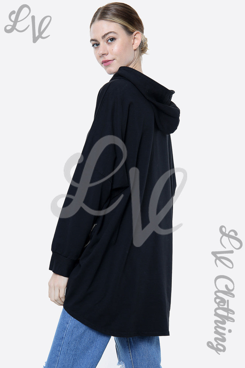 Dames Star Graphic Hooded Sweatshirt Top Zwart Prijs per stuk € 15,99