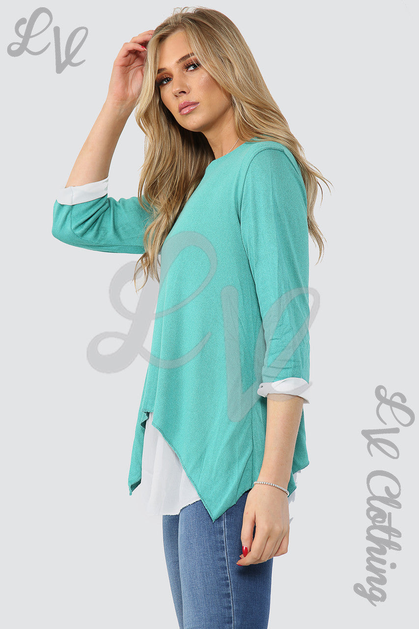 Dames Dubbellaags Shirt Top Tiffany - Prijs per stuk € 13,99