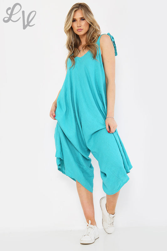 Dames Strappy Lagenlook Jumpsuit Tiffany - Stukprijs WAS €25,99 NU €12,99