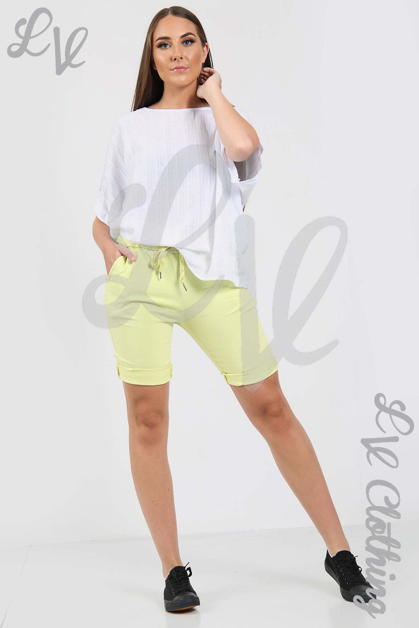 Dames Magic Shorts Mosterd - Stukprijs €8,99