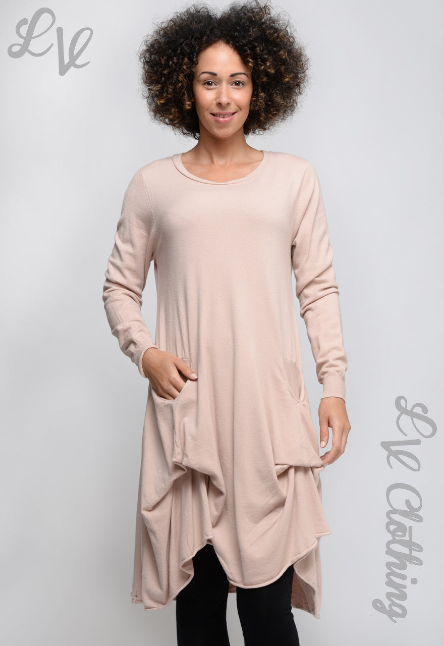 Ladies Draped Knitted Top  (One Size 10-14) £13.99