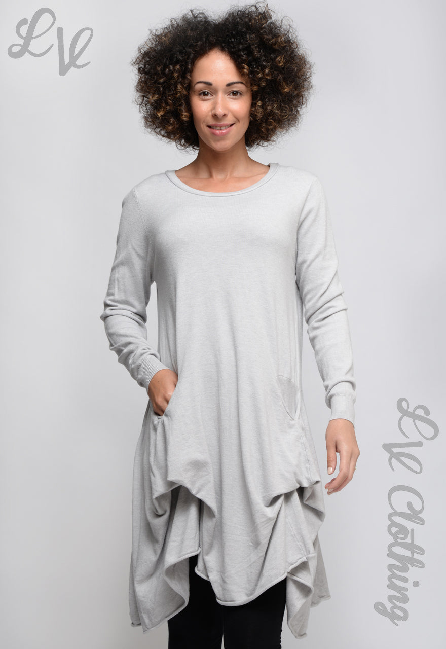Ladies Draped Knitted Top  (One Size 10-14) £13.99