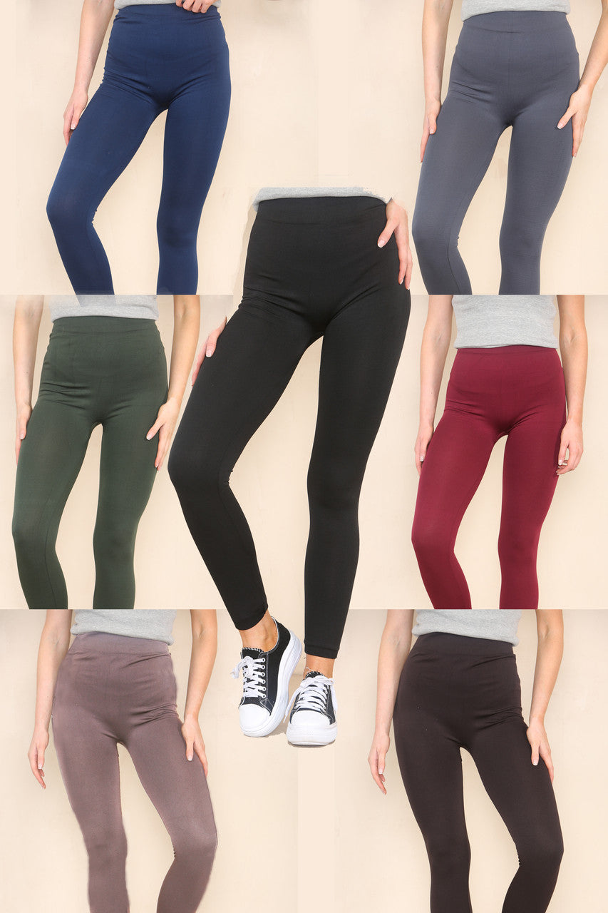 FLEECE LINED LEGGINGS MIX COLOUR