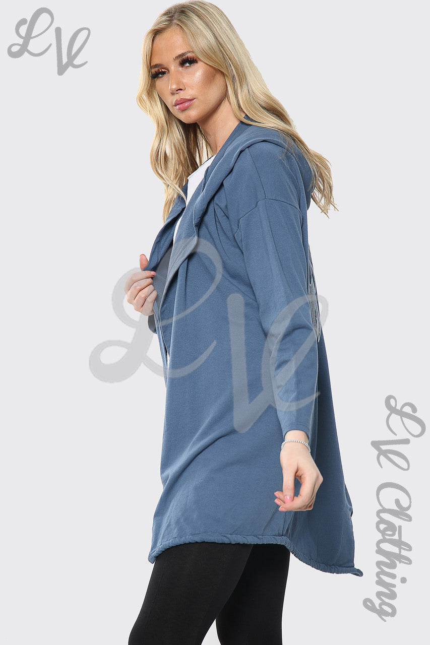 Dames Angelwing Achterkant Hoodie Vest Spijkerstof Prijs per eenheid £11.99