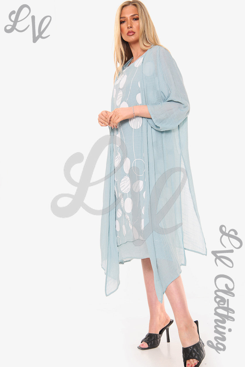 Dames Circles Mouwloze Jurk met Vest Tiffany Prijs per eenheid €10,99