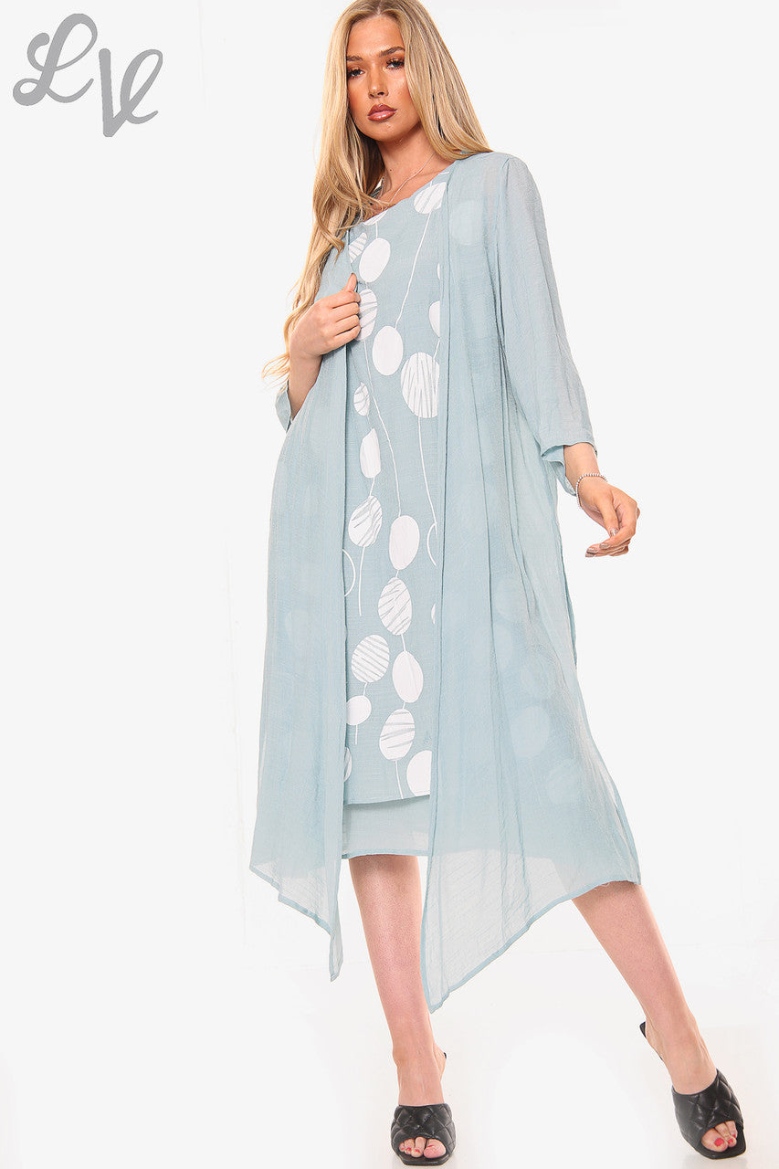Dames Circles Mouwloze Jurk met Vest Tiffany Prijs per eenheid €10,99