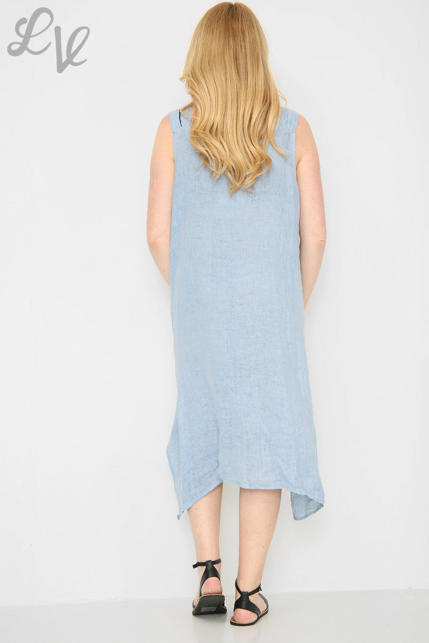 Ladies Pinafore Style Dress Denim