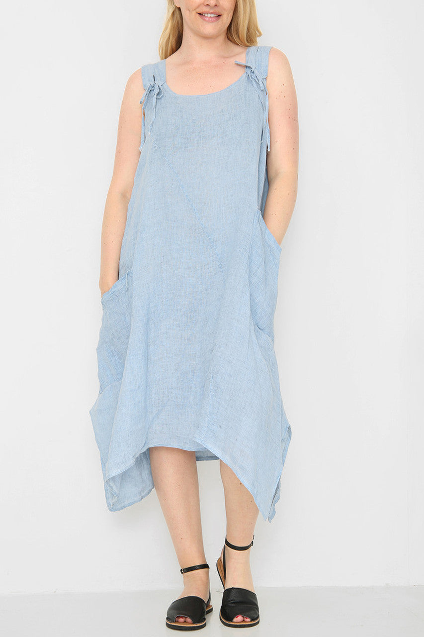 Ladies Pinafore Style Dress Denim