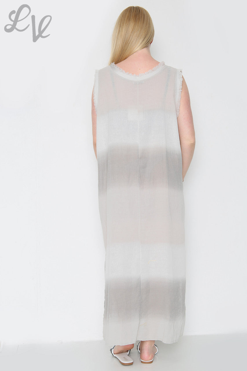 Ladies Ombre Sleeveless Dress Grey Unit Price £14.99