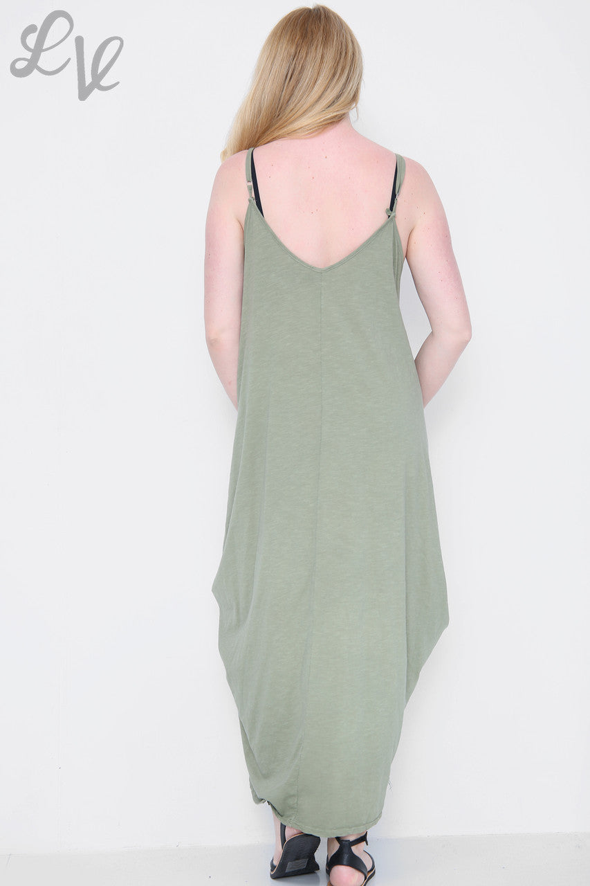Dames Strappy Ballojurk Khaki Prijs per eenheid €10,99