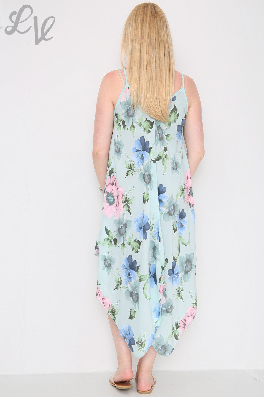 Dames Bloemenprint Strapless Jurk Mintstukprijs €8,99