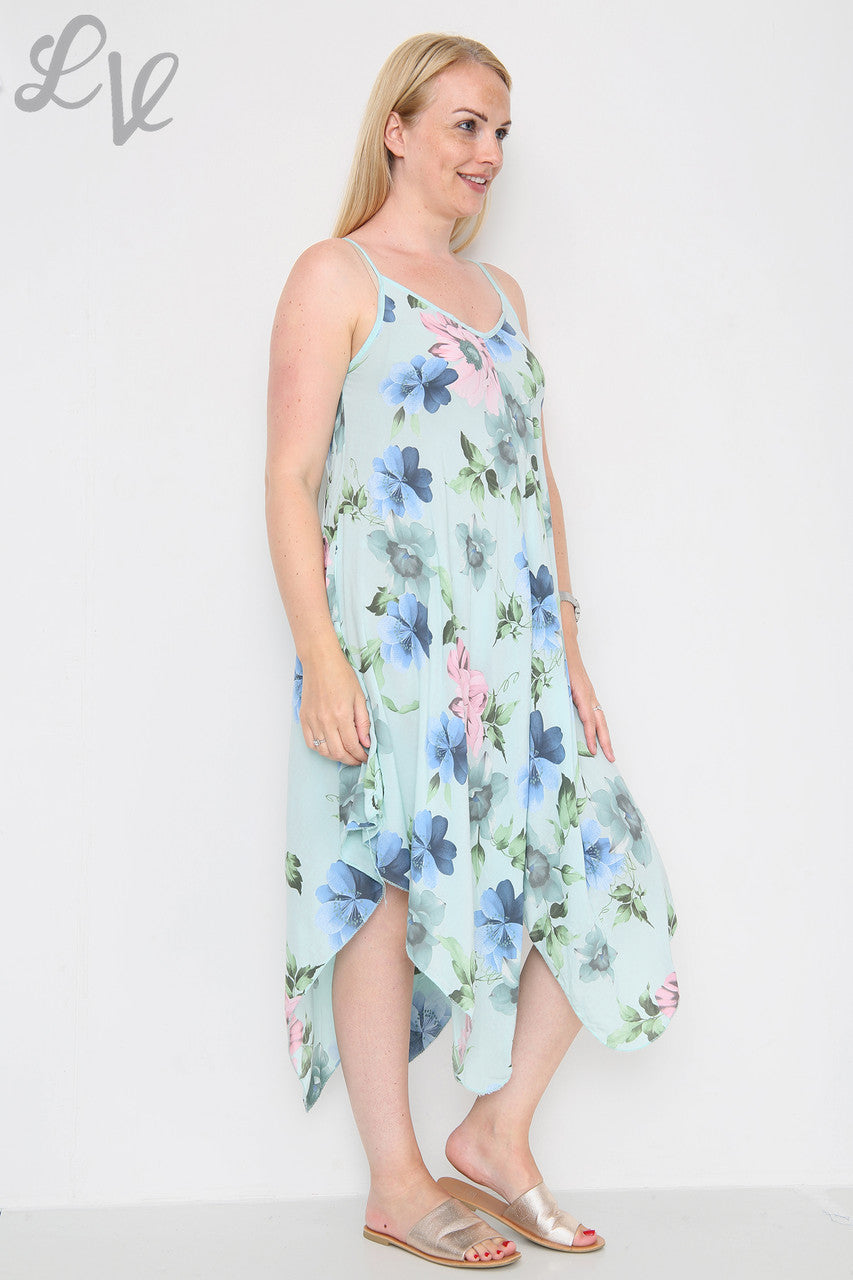 Dames Bloemenprint Strapless Jurk Mintstukprijs €8,99