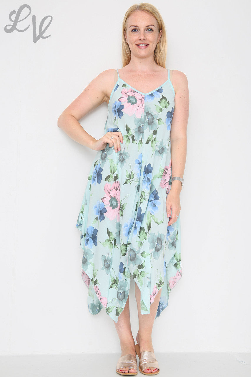 Dames Bloemenprint Strapless Jurk Mintstukprijs €8,99