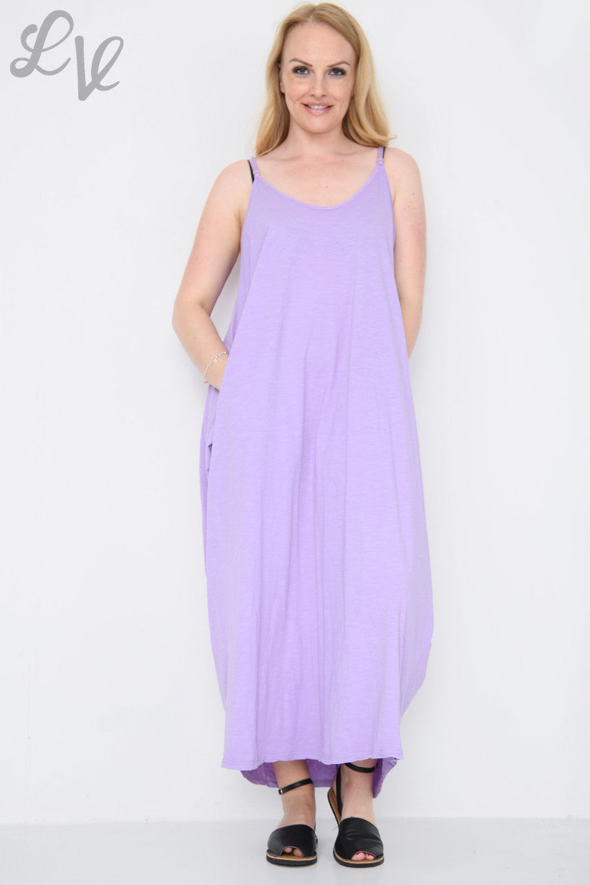 Dames Strappy Ballonnenjurk Paars Stukprijs € 10,99