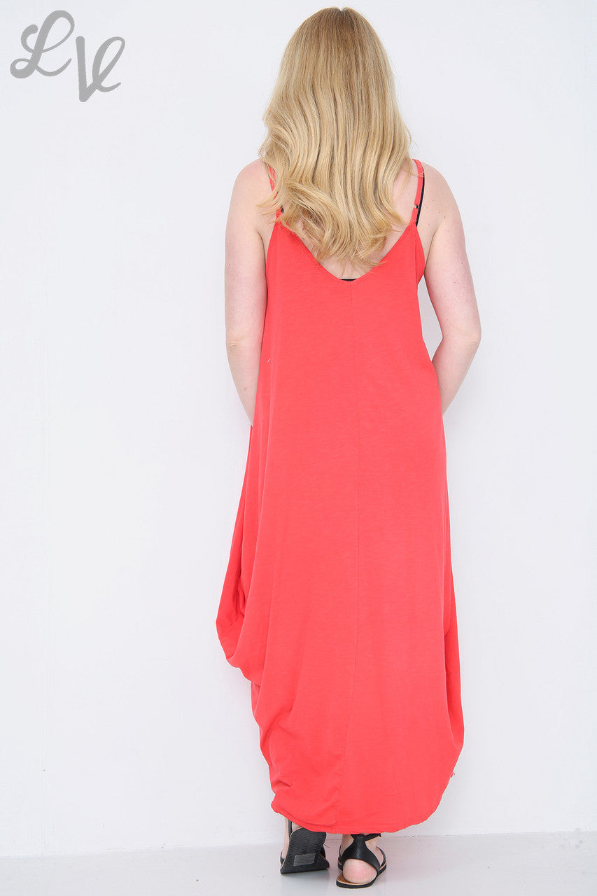 Dames Strappy Ballojurk Rood Stukprijs €10,99