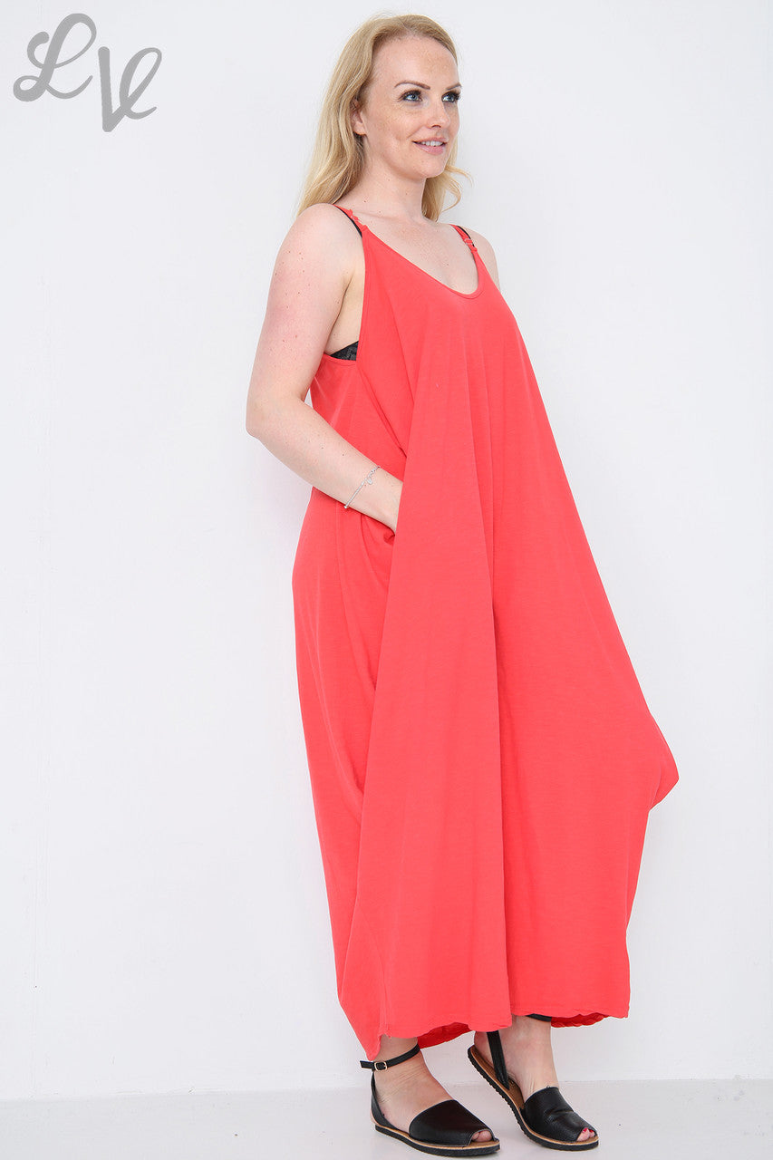 Dames Strappy Ballojurk Rood Stukprijs €10,99