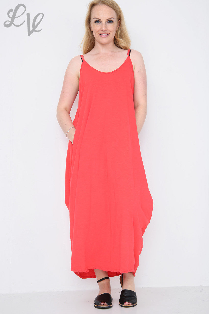 Dames Strappy Ballojurk Rood Stukprijs €10,99