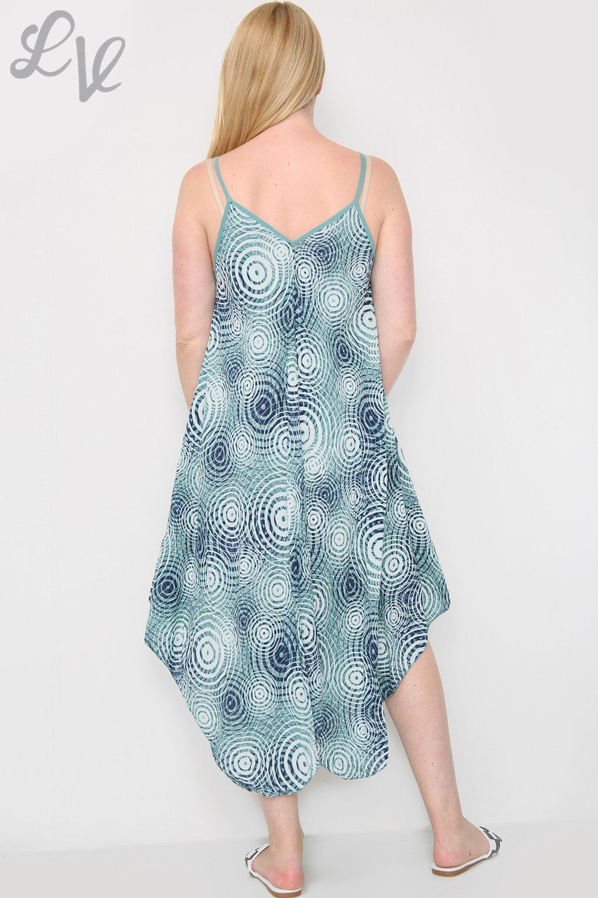 Ladies Geometric Print Strappy Dress Tiffany Unit Price £8.99