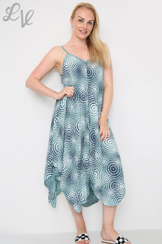Damesjurk met geometrische print en spaghettibandjes Tiffany Prijs per eenheid € 8,99