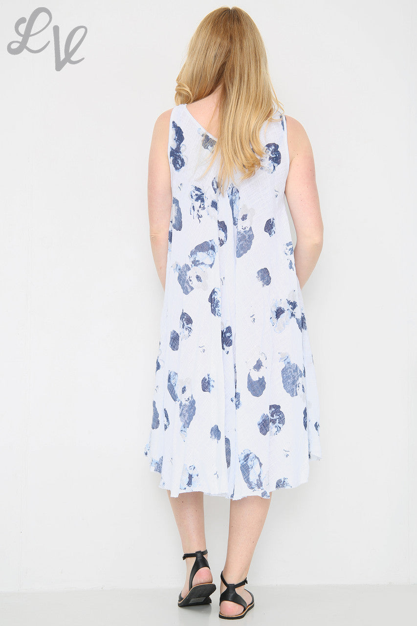 Dames Swingjurk met Bloemenprint Wit Stukprijs € 11,99