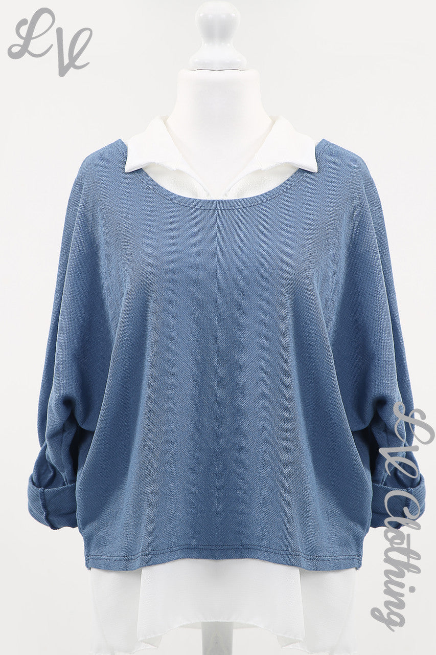 Ladies 2 Piece Layer Blouse & Top Denim - Unit Price £13.99