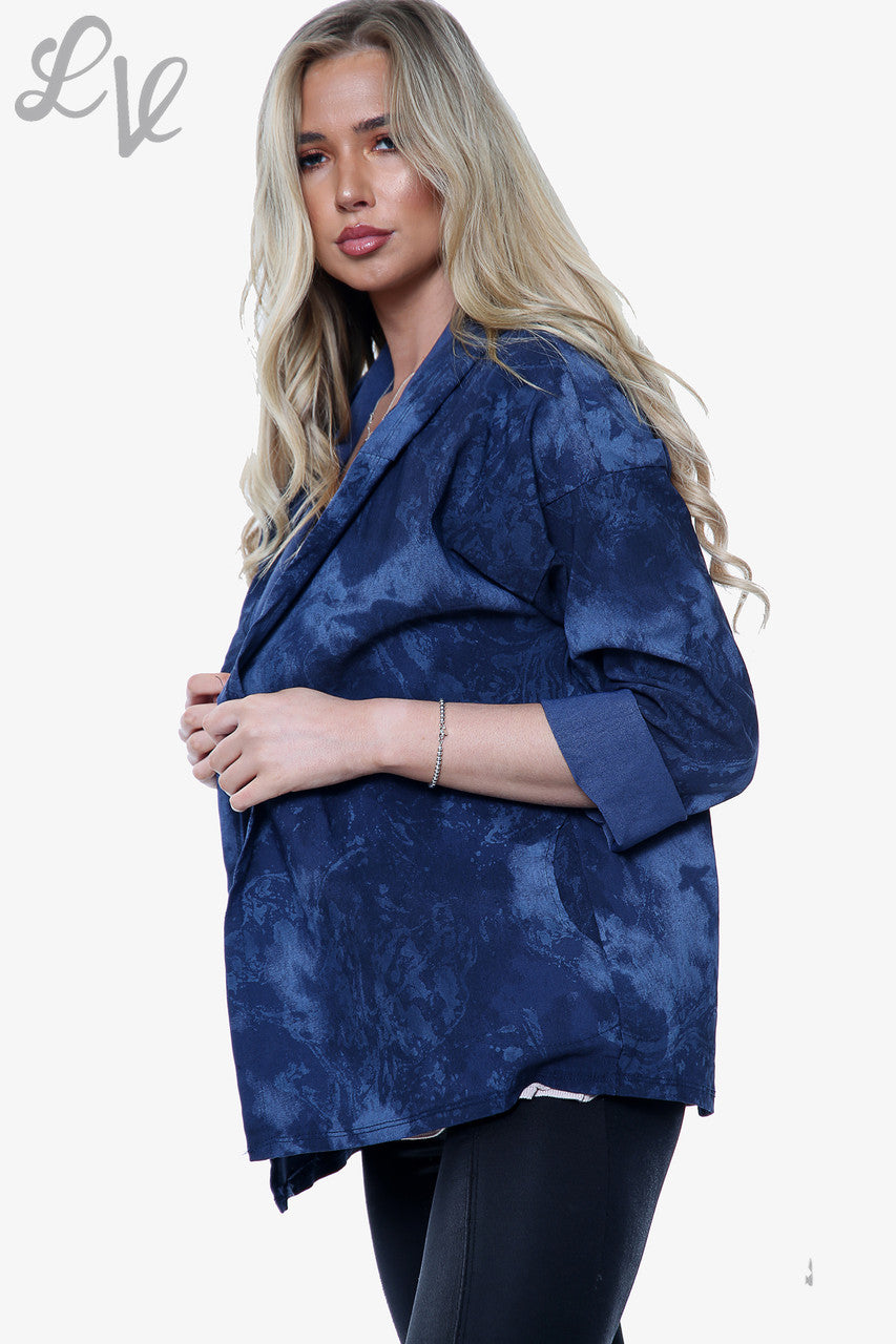 Dames Acid Wash Jack met capuchon Marineblauw Prijs WAS € 14,99 NU € 7,49