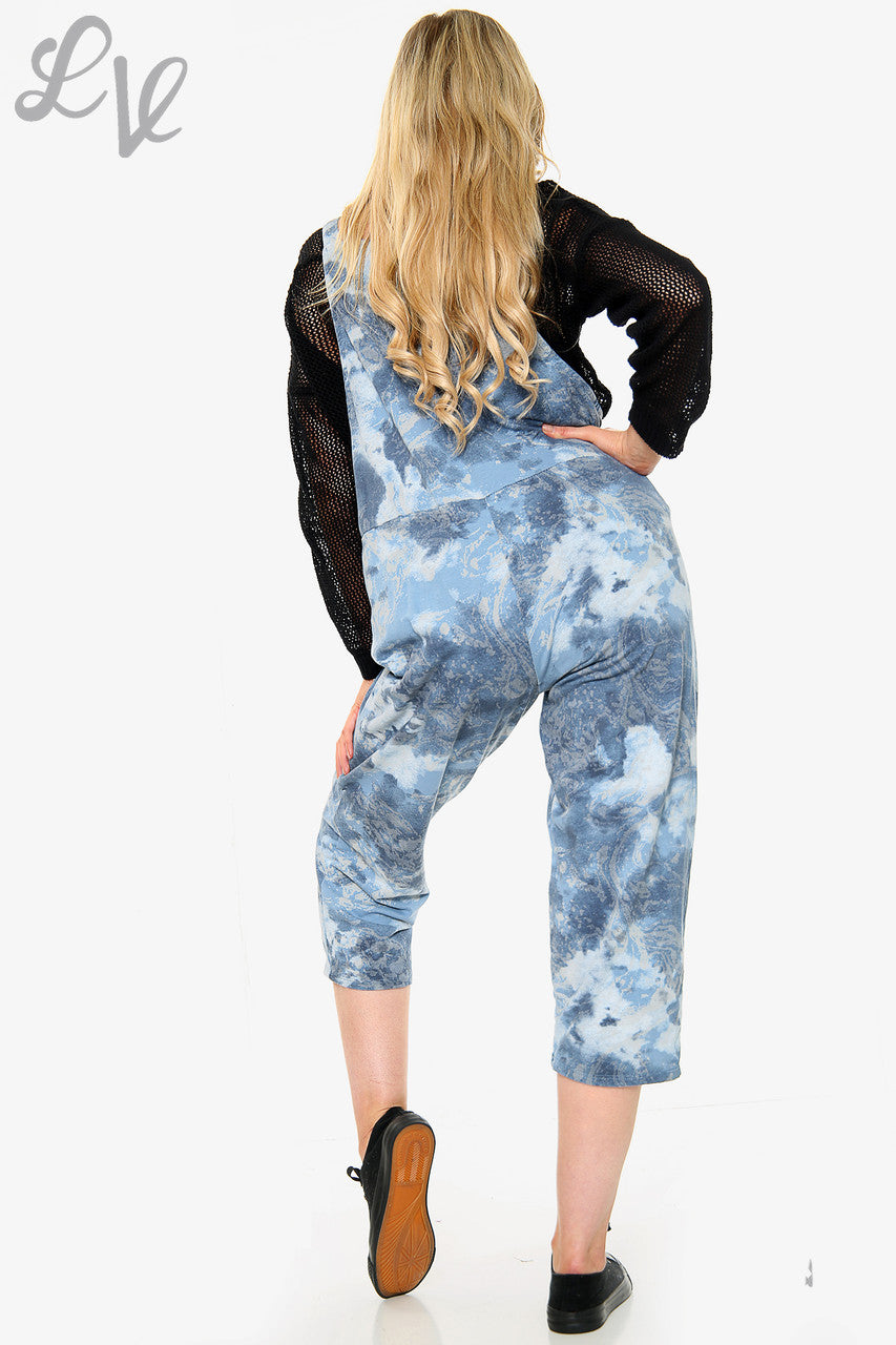 Dames Acid Wash Denim Salopette Prijs per stuk €11,99