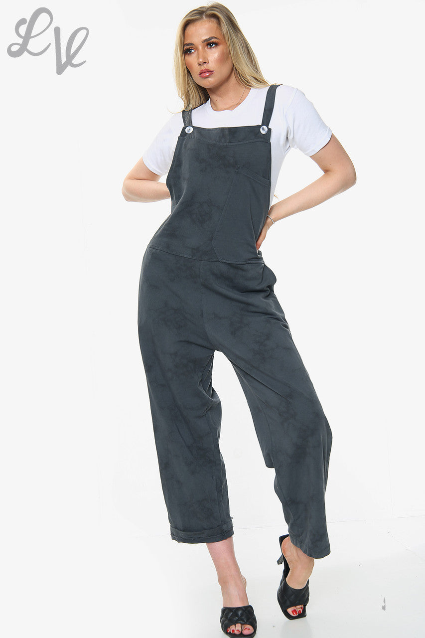 Ladies Printed Dungarees Navy Unit Price £15.99