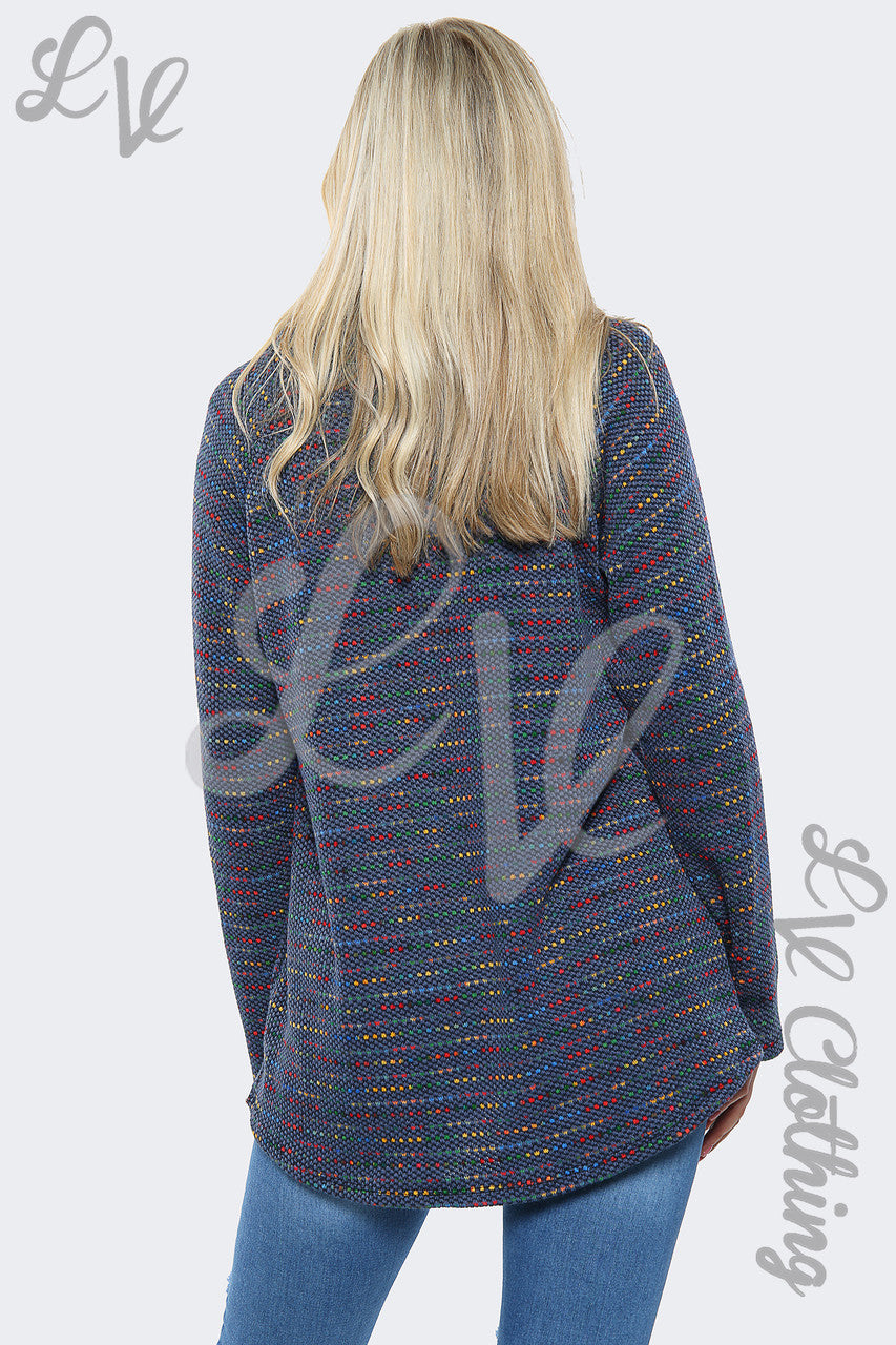 Dames Coltrui Meerkleurige Jumper Top Jeans - Stukprijs £11.99