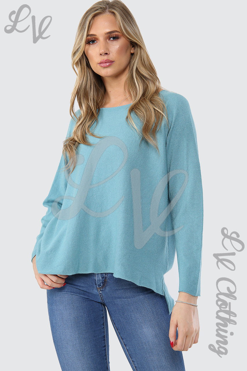 Ladies Hi Lo Fine Knitted Jumper Top Tiffany - Unit Price £15.99
