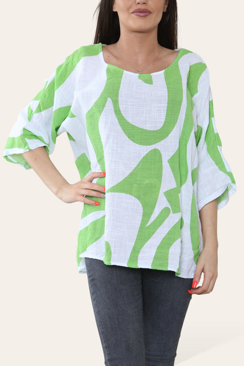 TOP MET ABSTRACTE VORMEN LIME