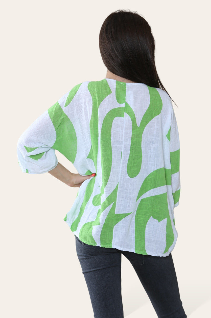 TOP MET ABSTRACTE VORMEN LIME