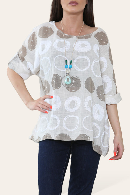CIRCLES SKETCH PRINT TOP STONE